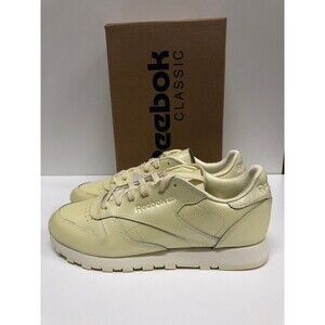 Reebok Women Classic Washed Yellow Fashion Sneaker CN5469